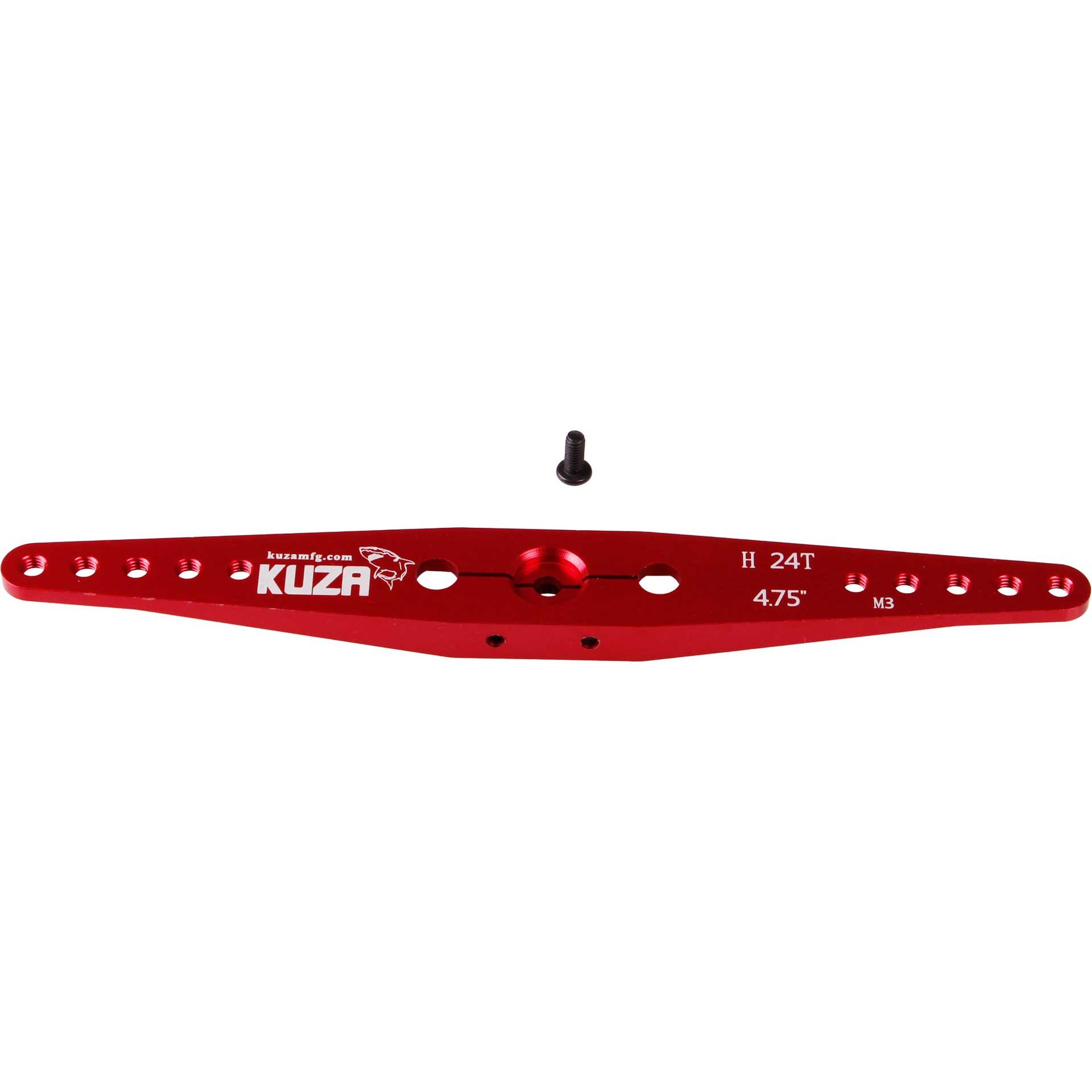 Bild von Kuza servohebel 2-arm hitec 24t 120/108/96/84 72mm 4.75" m3 heavy duty v2 aluminium