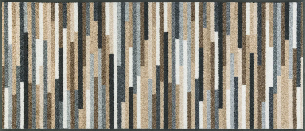 Bild von wash+dry by Kleen-Tex Teppich "Mikado Stripes", rechteckig, 7 mm Höhe, modernes Streifen Design, rutschhemmend, waschbar