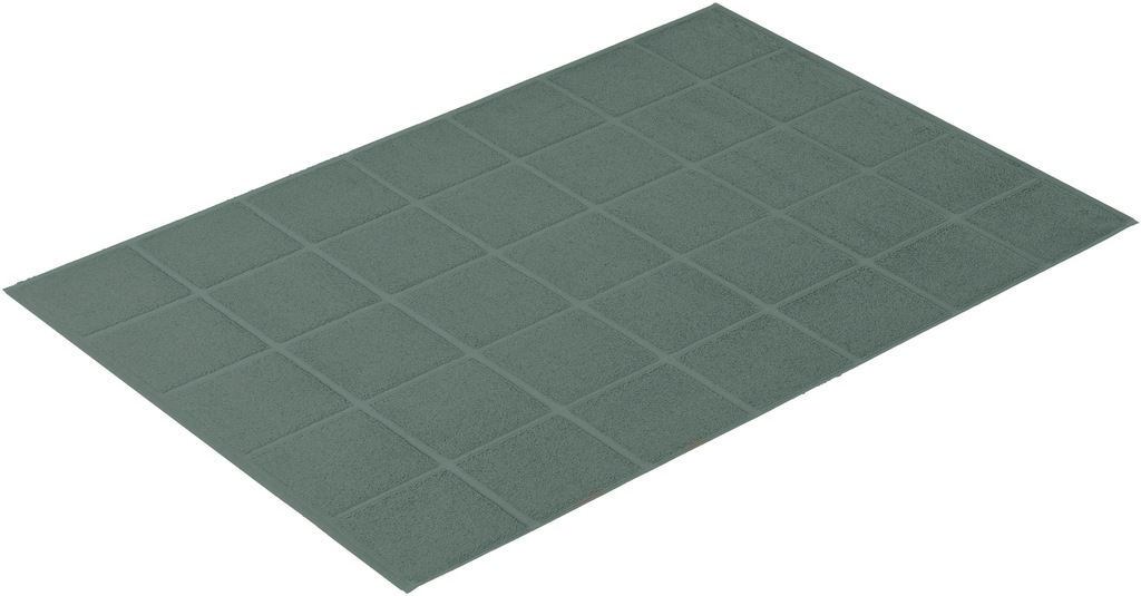 Bild von Vossen Badematte ""Pratos"", fußbodenheizungsgeeignet, Badteppich, Uni Farben, Rauten Design