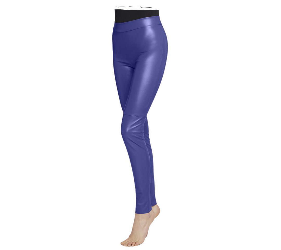 Bild von Wolford - Estella Leggings - Kunstleder, Frau, blue ray, Größe: 36
