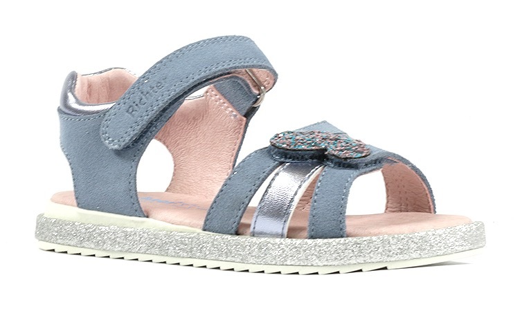 Bild von Richter Sandale, Sommerschuh, Klettschuh, Sandalette, mit Glitzer-Applikationen