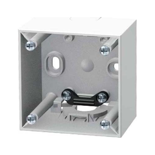 Bild von Cajas de montaje en superficie con abrazadera Serie Berker Integro de Hager, blanco polar