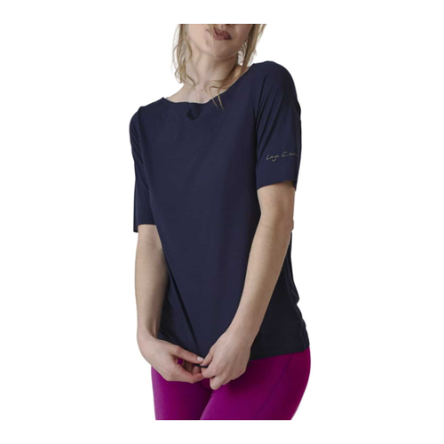 Bild von Lounge Cherie Shirt Rosa Damen T-Shirt (Dunkelblau 34 EU) Kurzarmunterhemden