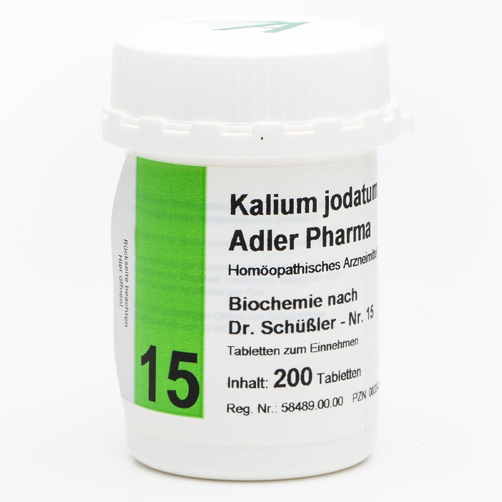 Bild von Biochemie Adler 15 Kalium Jodatum D 12 200 Tabletten - Schüßler Salze