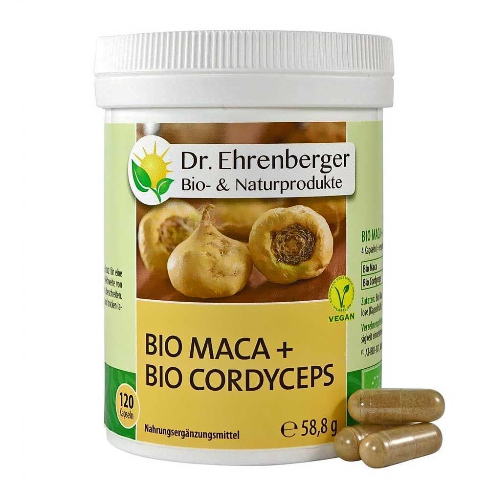 Bild von Dr. Ehrenberger Bio Maca + Cordyceps Kapseln