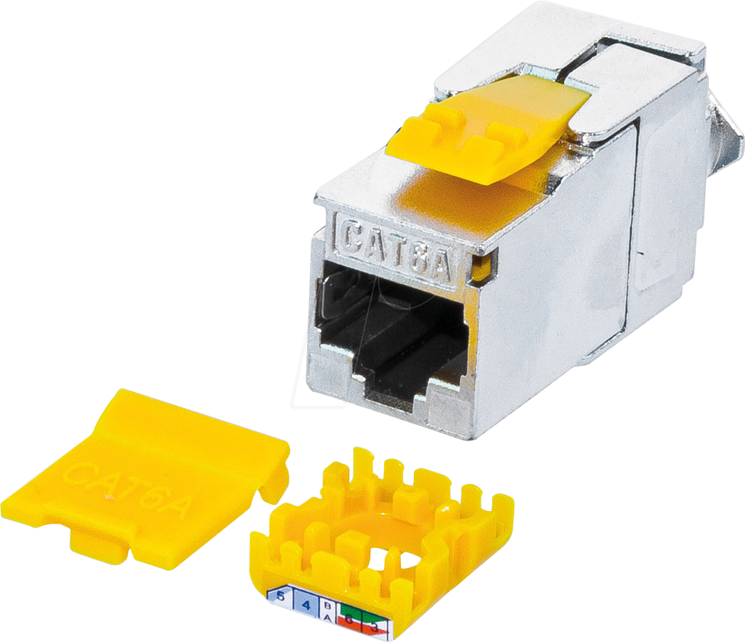 Bild von Wirewin Keystone Modul, KAT6A STP Slim ISO (Keystone Modul), Netzwerk Zubehör