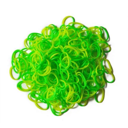 Bild von Rainbow Loom® Silikonbänder, gelb/grün