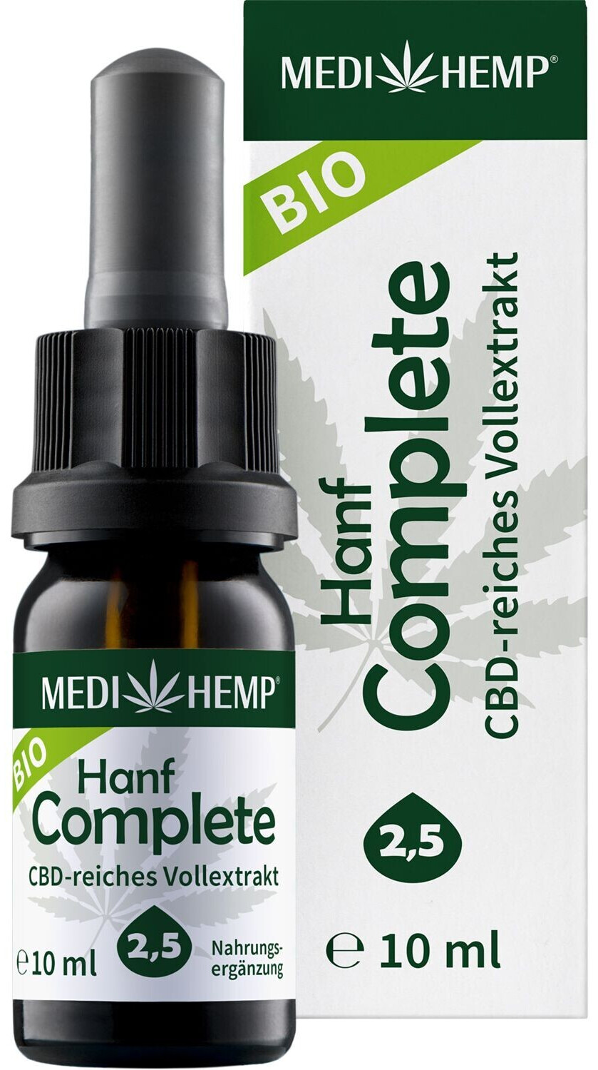 Bild von Medihemp Bio Hanf Complete/Natural CBD-Öl 2.5% (10ml)