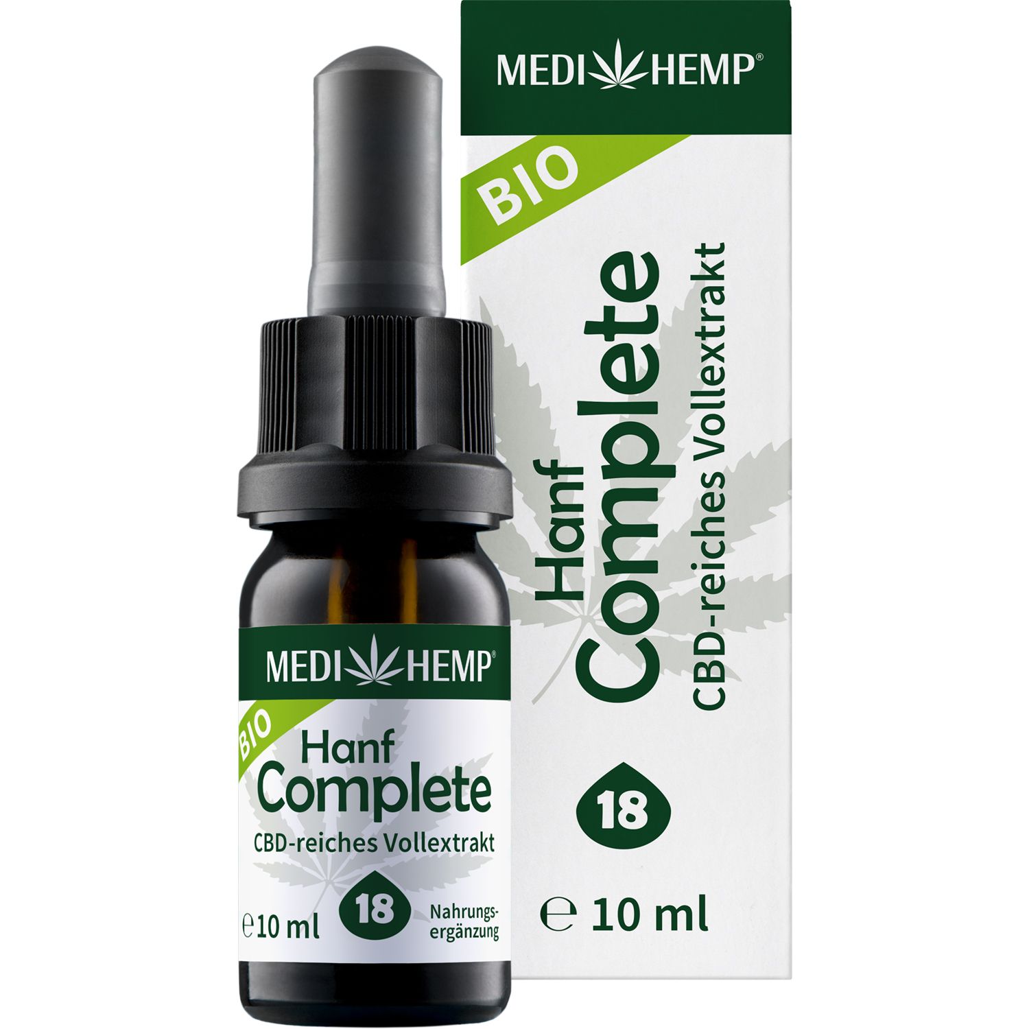Bild von Medihemp Hanf Complete 18% CBD Öl Tropfen (10ml)