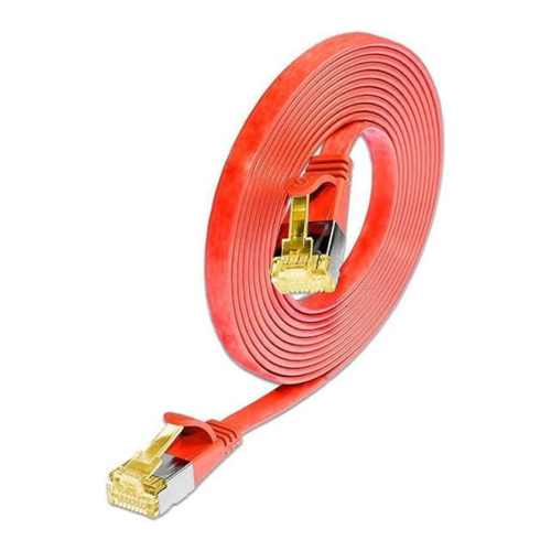 Bild von Wirewin Slim Patchkabel: U/FTP, 10cm, rot (U/FTP, CAT6a, 0.10 m), Netzwerkkabel