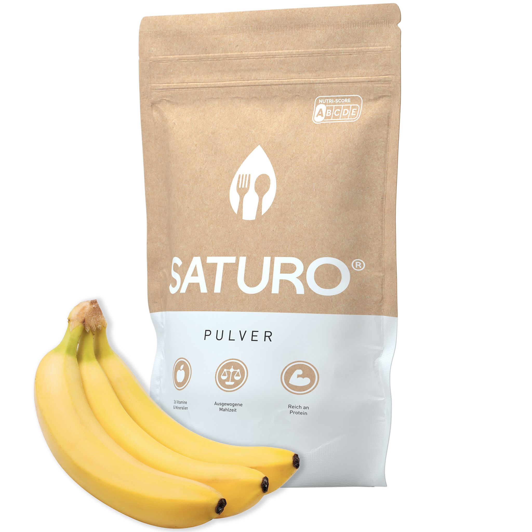 Bild von Saturo Trinkmahlzeit Banane | Vegane Trinknahrung| Astronautenkost mit Protein & Nährstoffen