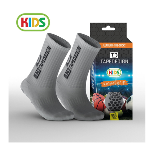 Bild von TAPEDESIGN Allround Socks Antirutschsocken Kinder 008 - grau