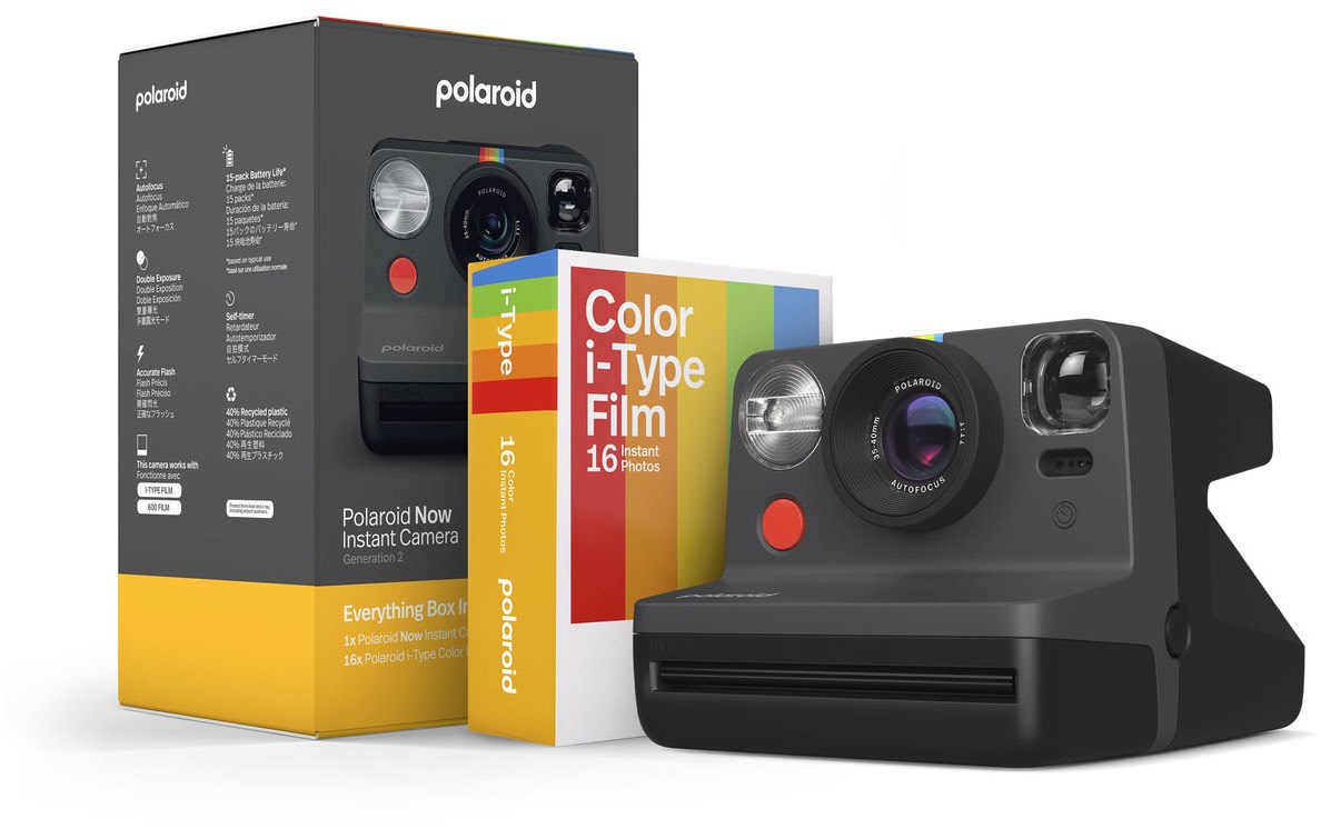 Bild von Polaroid Now Gen 2.0 Everything Box, Sofortbildkamera, Schwarz