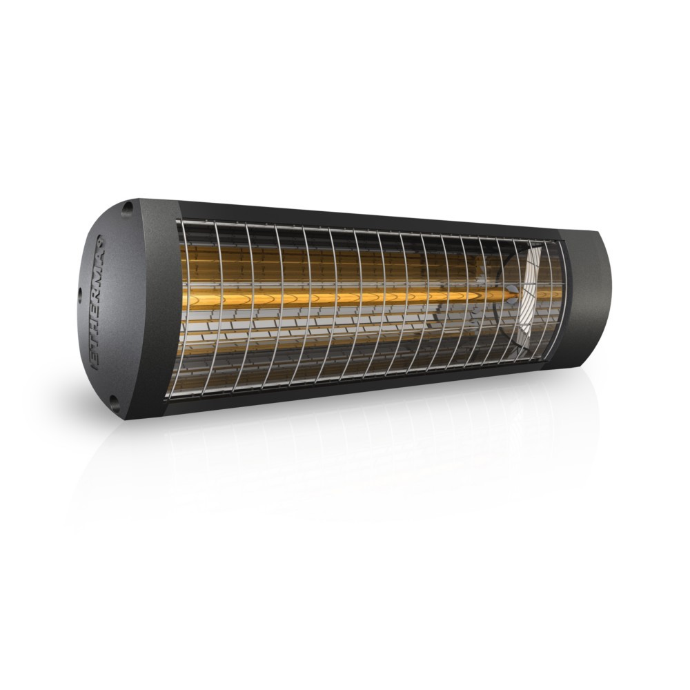 Bild von Etherma Infrarotstrahler 1.8kW, anthr., ET-EXO-BASIC-1800-NA, Heizstrahler, Grau