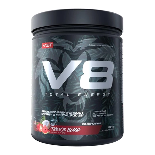 Bild von V8 Total Energy Pre-Workout - 314g - Tiger’s Blood (Limited Edition)