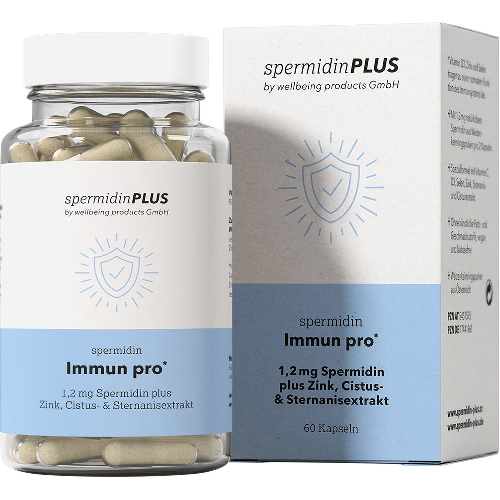 Bild von Vitrasan SpermidinPlus Immun pro Spermidin Kapseln (60 Stk.)