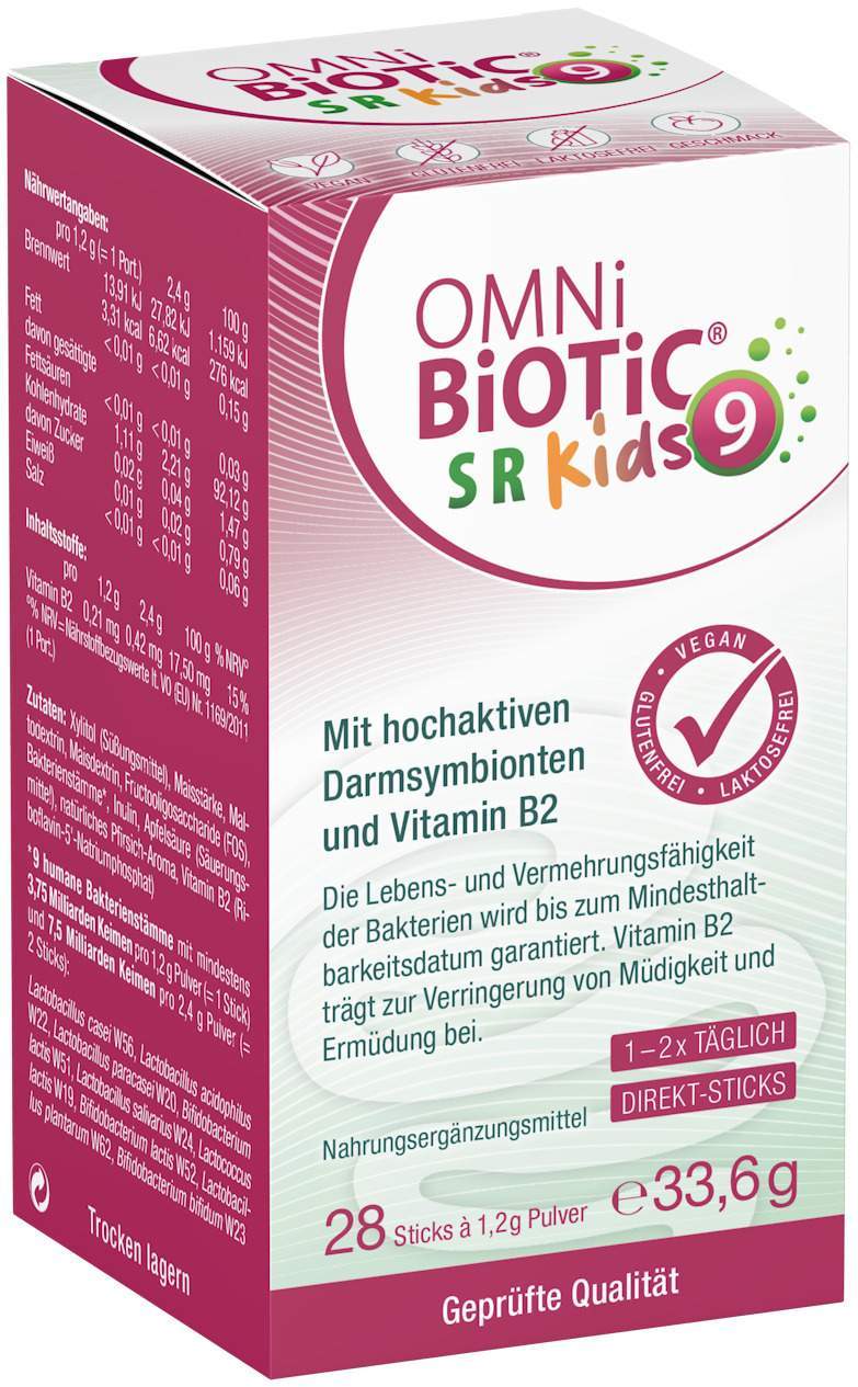 Bild von Omni-Biotic SR-9 KIDS 28 Pulversticks - Bei Stress