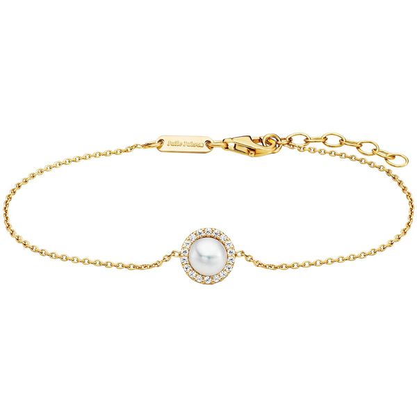 Bild von Julie Julsen Armband »925/- Sterling Silber vergoldet Perle und Zirkonia«