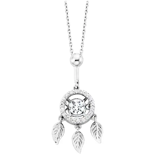 Bild von Julie Julsen Kette mit Anhänger »925/- Sterling Silber rhodiniert 19 Zirkonia«