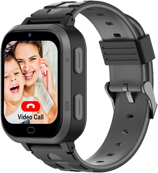 Bild von Beafon, Kids Smartwatch SW2, Kidswatch, SOS Notruftaste-Notruffunktion, SOS Sicherheitszone, Touch Display 1,7" Zoll (4,32cm), Sprachanruf, Videoanruf, 4G, Farbe schwarz-grau, IP X7
