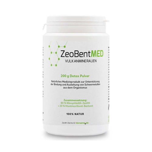 Bild von ZeoBent MED Detox Pulver 200 g – Natürliche Entgiftung für deinen Körper
