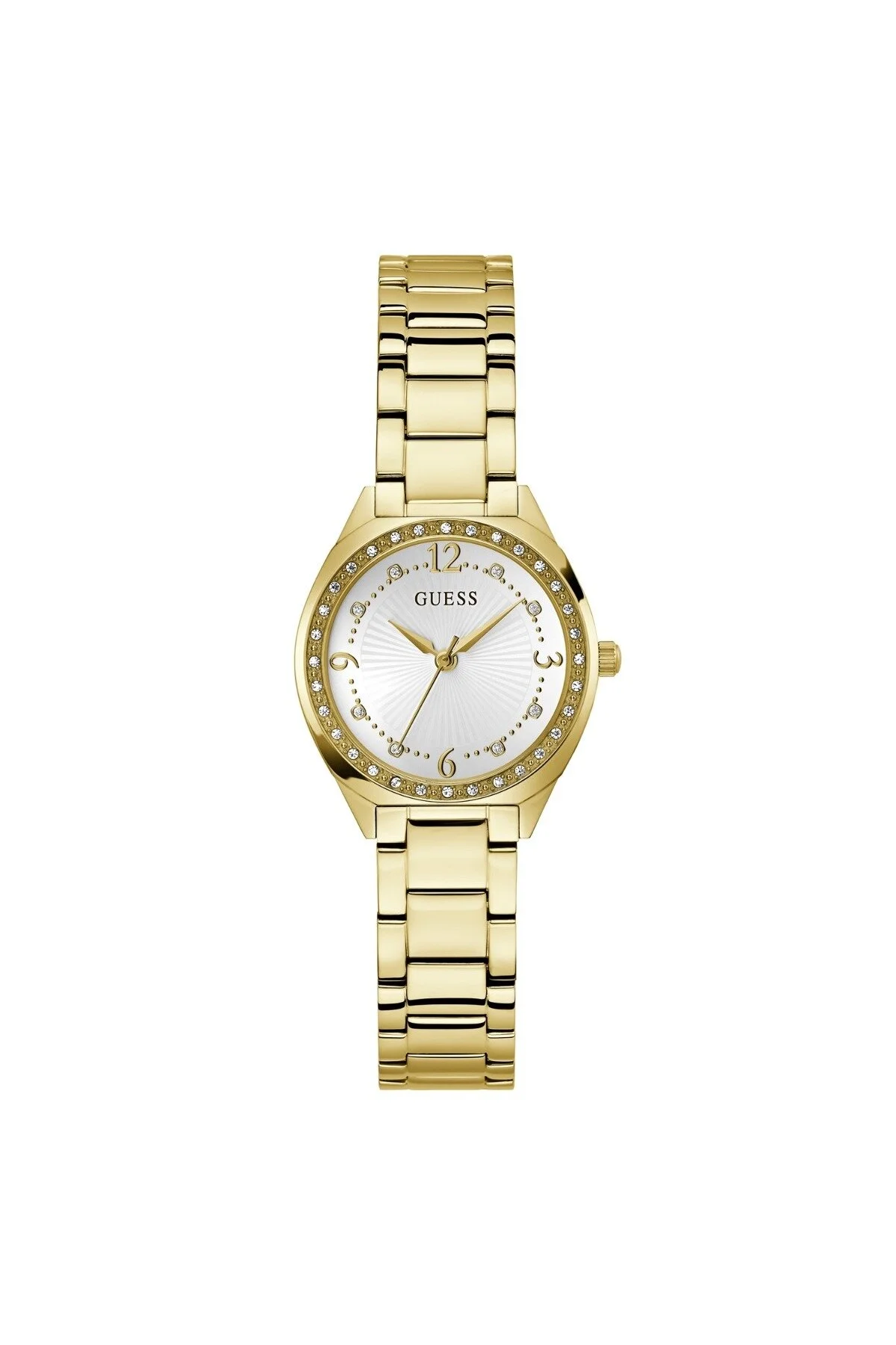 Bild von Guess Quarzuhr »CHARLOTTE«, Armbanduhr, Damenuhr, Edelstahlarmband, Mineralglas, analog