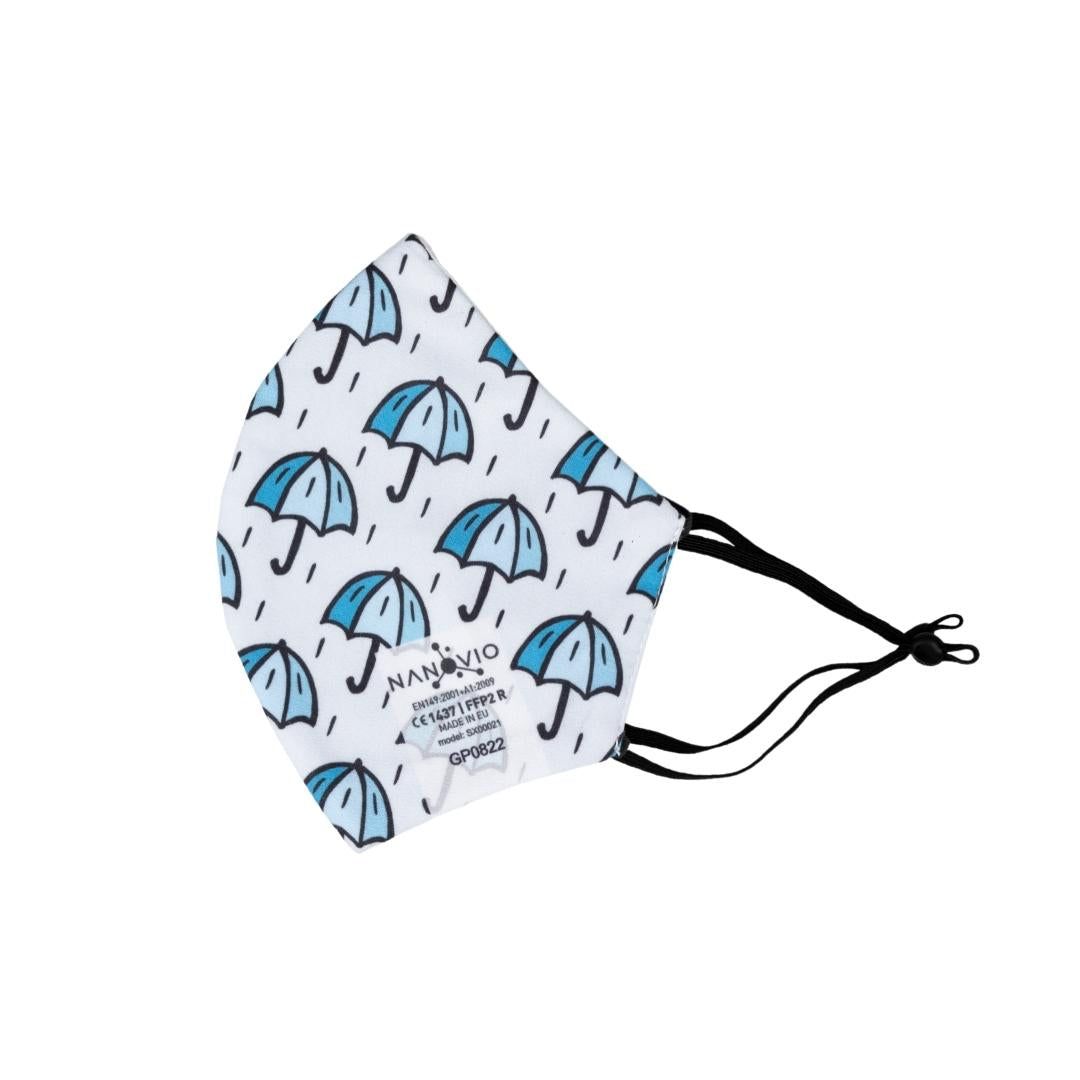 Bild von Nanovio FFP2 Maske wiederverwendbar I Rainy Day Limited Edition  I Nano Maske aus Europa