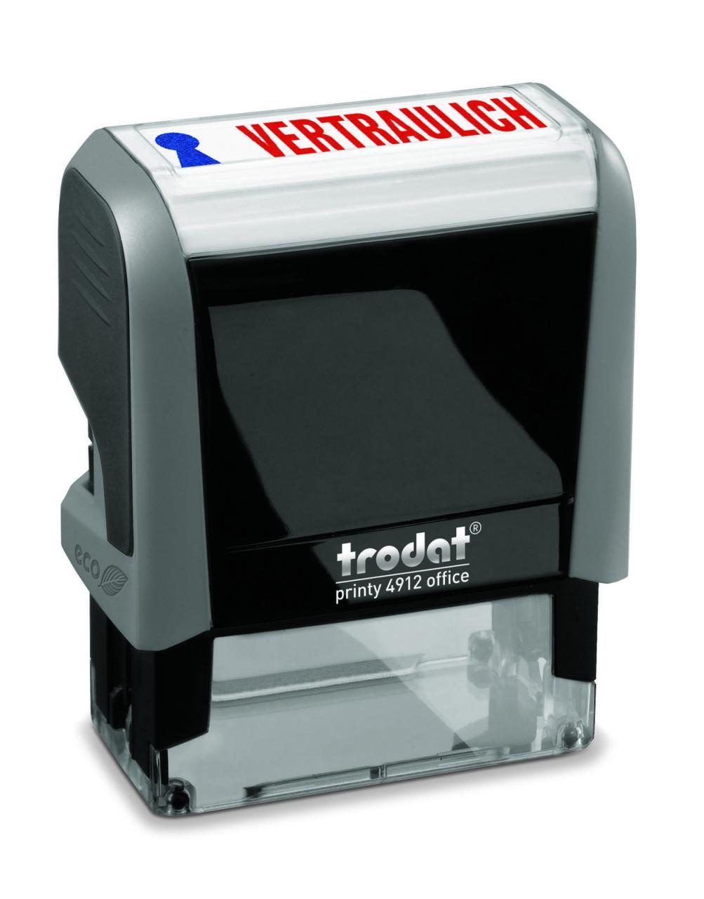 Bild von trodat Textstempelautomat Printy 4.0 4912 VERTRAULICH Abdruckgröße: 42 x 12 mm, selbstfärbend, - 1 Stück (43272)