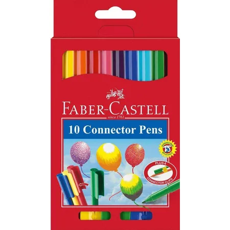 Bild von Faber-Castell Fasermaler Connector Pen, 10 Stück