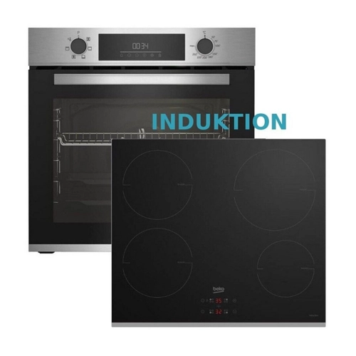 Bild von BEKO Induktions Herd-Set Herdset Autark, Backofen Teleskop+ Induktion Kochfeld 60cm
