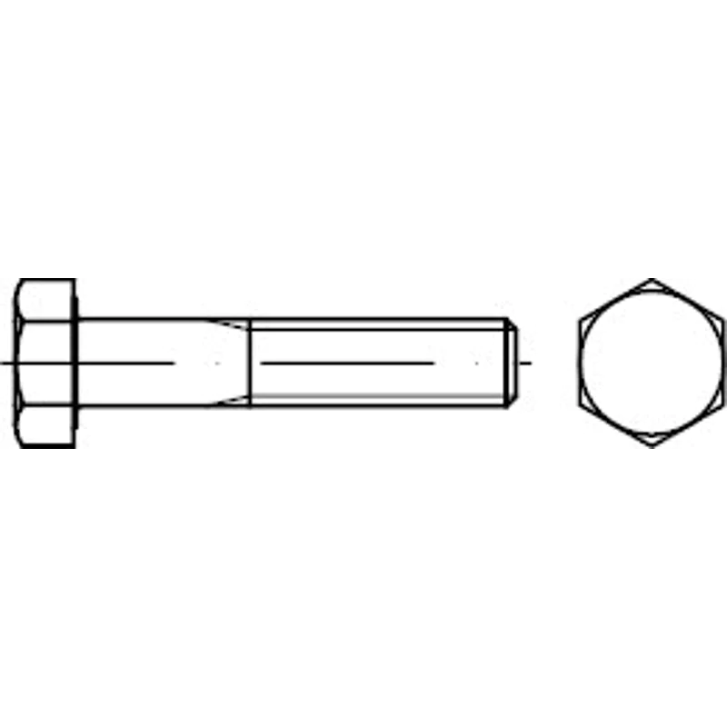 Bild von Sechskantschrauben DIN 931 A 4-80 M 10 x 45