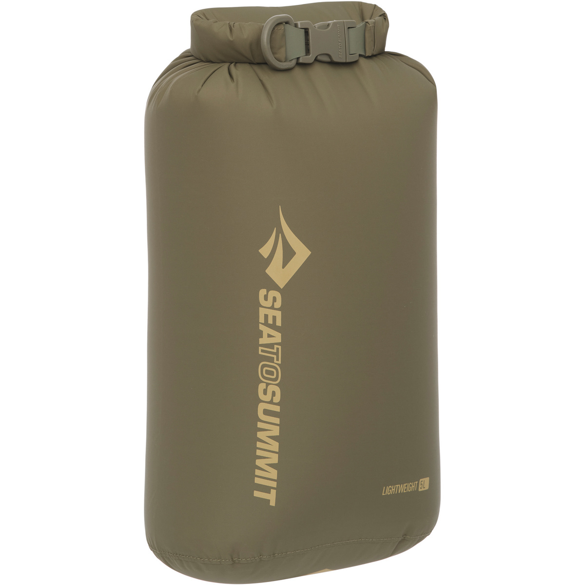 Bild von Sea to Summit - Lightweight Dry Bag L 13L - wasserdichte Aufbewahrung - Rollverschluss - Recycling-Gewebe - Befestigung & D-Ring - Wandern & Paddelsport - 22 x 20 x 45.9cm - Olive Green - 81g
