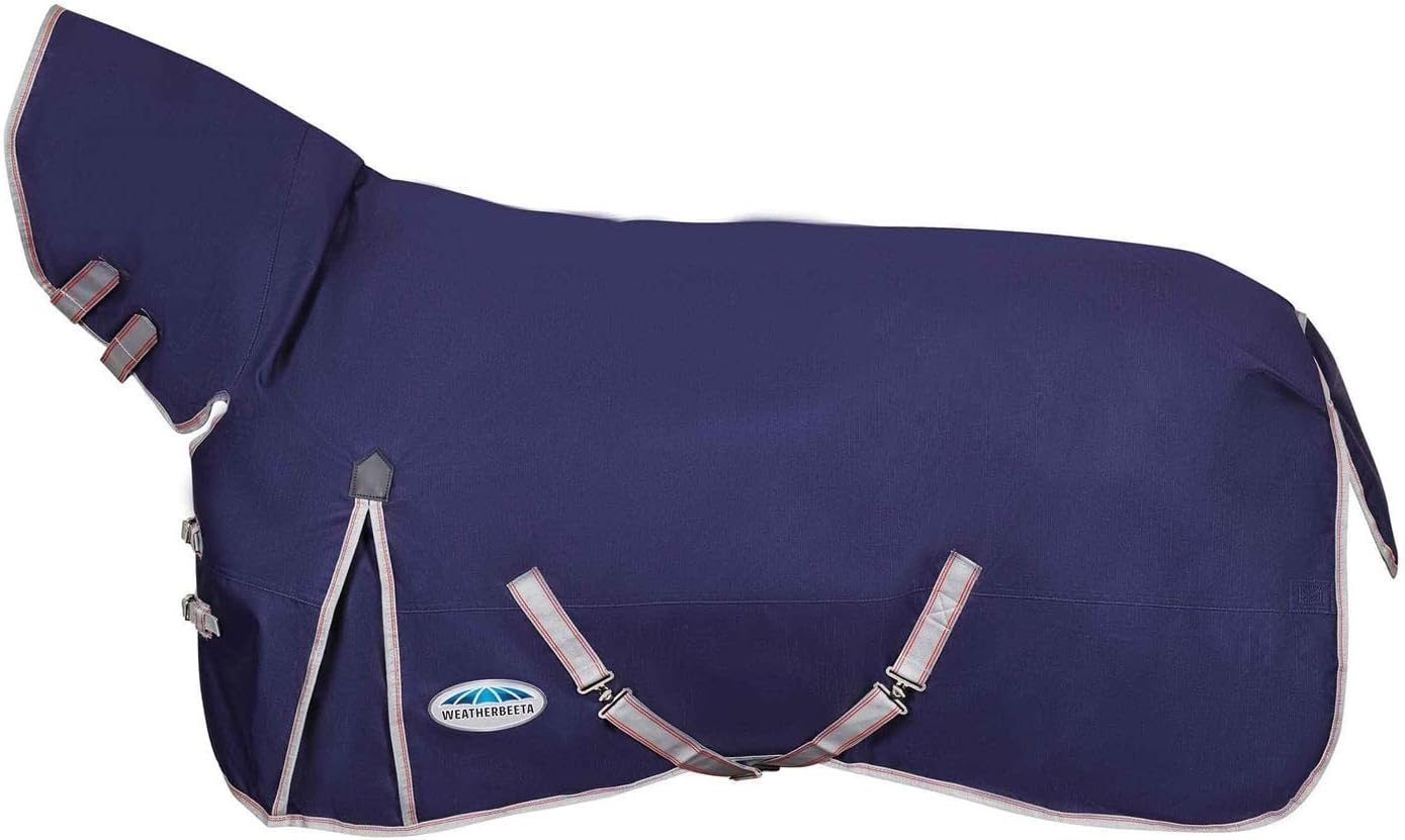 Bild von WeatherBeeta Pferde-Thermodecke Weatherbeeta Comfitec Essential Combo Medium 220g - navy/silver/red