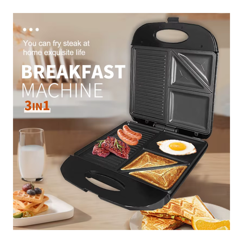 Bild von XEOLEO Elektrischer Waffelmaker 3 in 1 – Vielseitiges Küchengerät für Zuhause