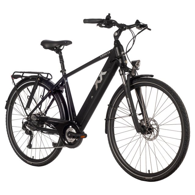 Bild von SAXXX E-Bike Trekkingrad X-Road 5.0 E-Trekkingbike mit Scheibenbremsen, Shimano Shimano Alivio 9 Gang Kettenschaltung Schaltwerk, Hinterradmotor, 468 Wh, Scheibenbremsen, Diamant-Rahmen, Akku herausnehmbar