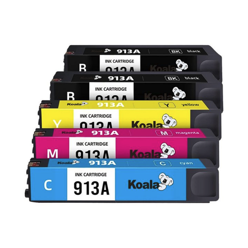 Bild von Koala Set of 5 HP 913A Druckerpatronen für Pagewide Pro 477dw