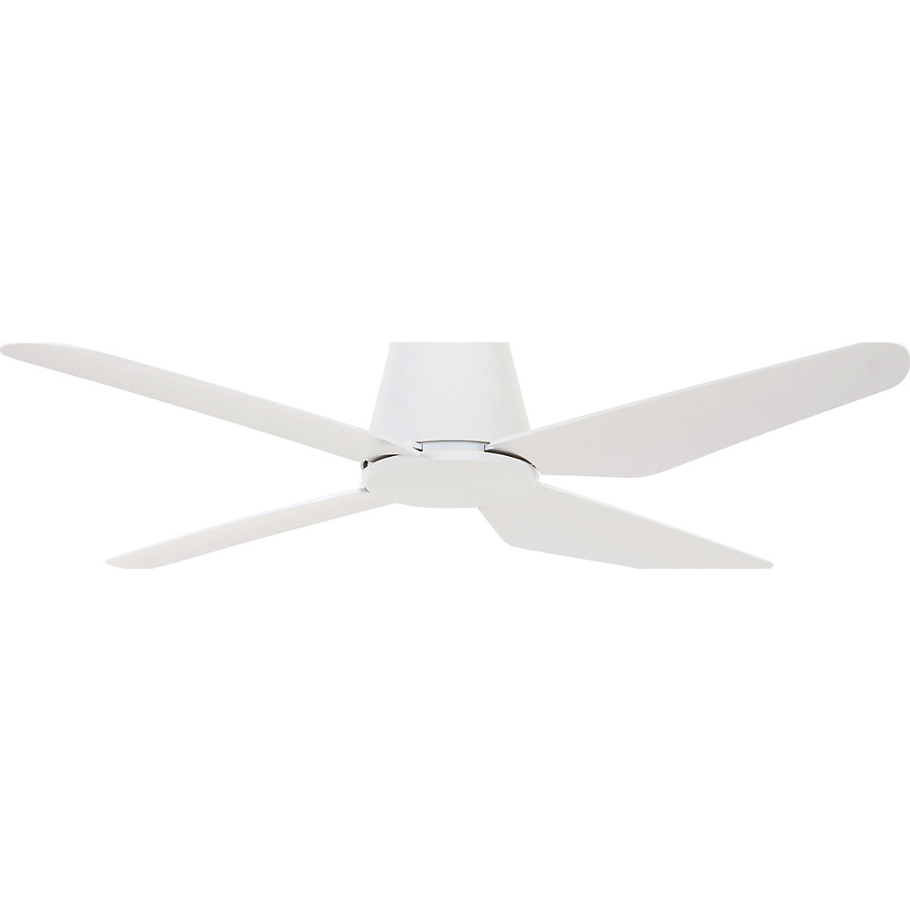 Bild von LUCCI AIR Deckenventilator Aria CTC, Ventilator inkl. Fernbedienung, flacher Aufbau 20 cm, 4 Flügel Ø 122 cm, Weiß