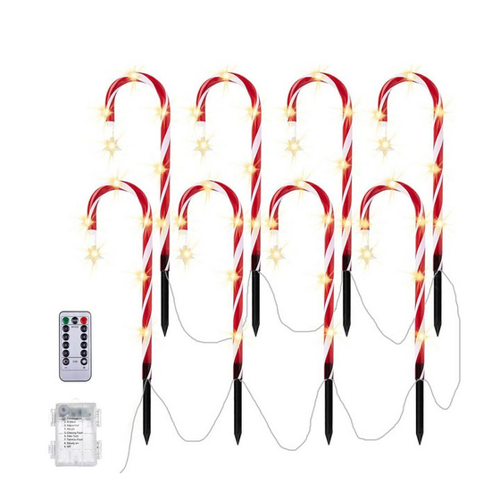 Bild von Jibenhome LED-Lichterkette Weihnachts-Zuckerstangen