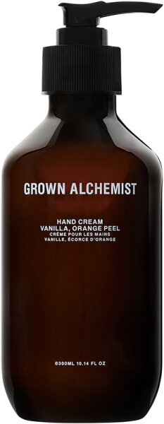 Bild von Grown Alchemist Luxury Pump Hand Cream Vanille & Orangenschale - Natürliche, vegane Handcreme für sehr trockene Hände, beruhigende Feuchtigkeitscreme zur Hautpflege, 300 ml