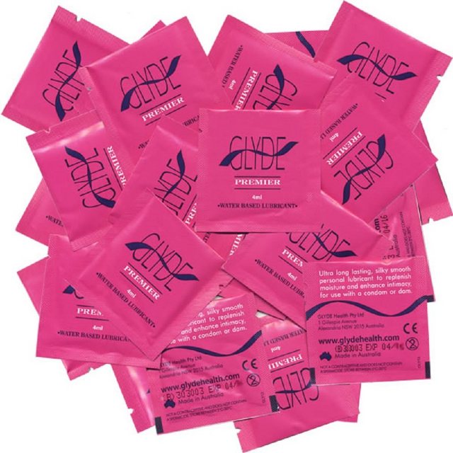 Bild von Glyde Gleitgel PREMIER Personal Lubricant, veganes Gleitgel ohne Zusatzstoffe, 100 Sachets mit je 4ml, Ohne tierische Zusatzstoffe & Tierversuche