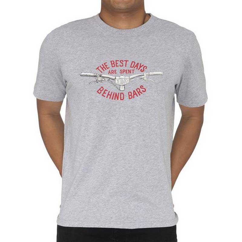 Bild von Cycology Best Days Behind Bars Short Sleeve T-shirt Grau L Mann