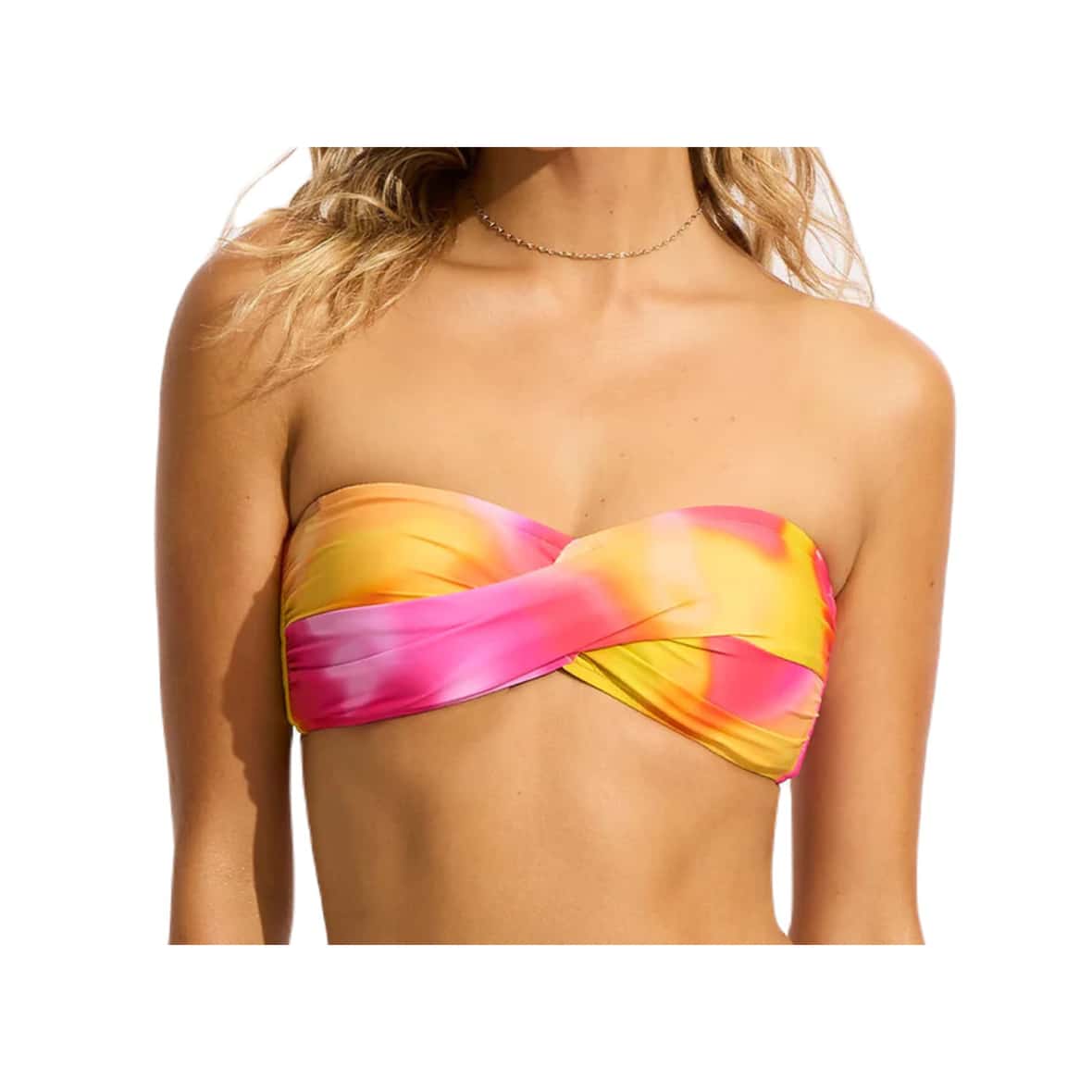 Bild von Seafolly Twist Bandeau Damen (Pink 38) Wassersport