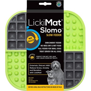 Bild von Duggan Veterinary LickiMat Schleckmatte SloMo Futter-Spaß anthrazit/ grün