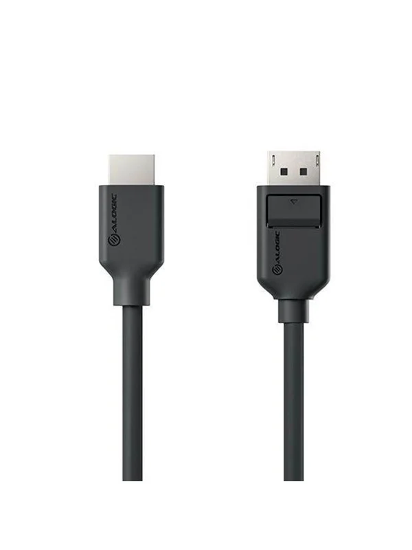 Bild von 3.00m Alogic Displayport Adapterkabel Displayport Stecker auf HDMI-Stecker Schwarz