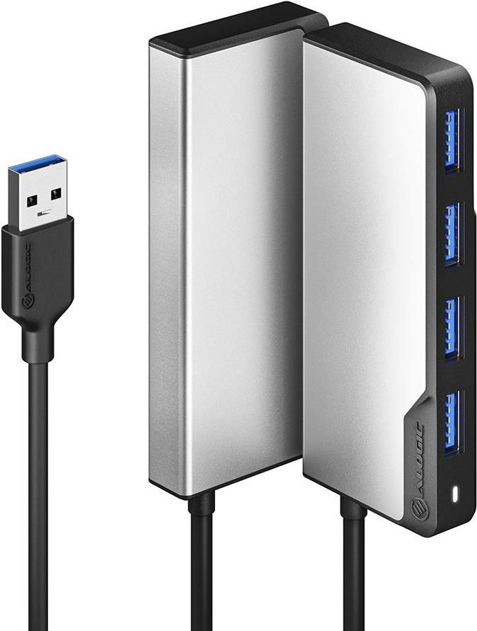 Bild von Alogic USB-A Fusion SWIFT 4-in-1 Hub - Hub - 4 x USB 3.2 Gen 1 - Desktop (UAFUUA-SGR)