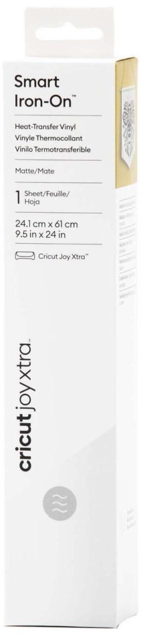 Bild von cricutâ¢ Joy Xtra Smart Iron-On Aufbügelfolie weiß 24,1 x 60,9 cm, 1 Rolle (2010400)
