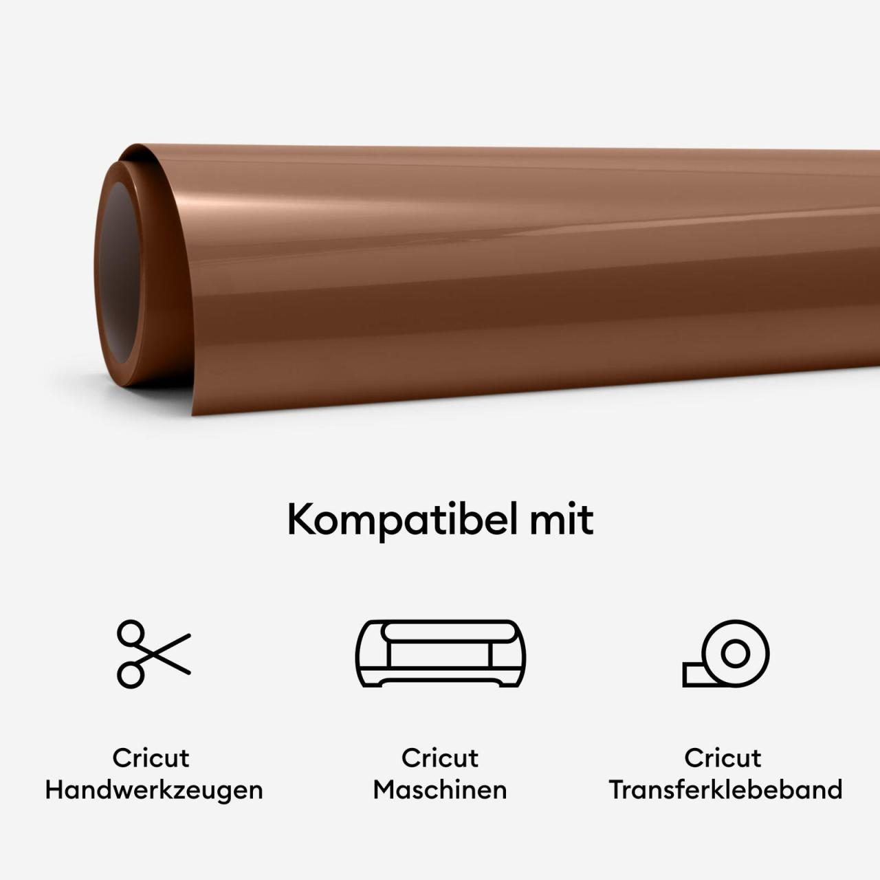 Bild von Cricut Dekorationsfolie Premium Vinyl Permanent, Hauttöne, 10 Blätter, 30,5 cm x 30,5 cm