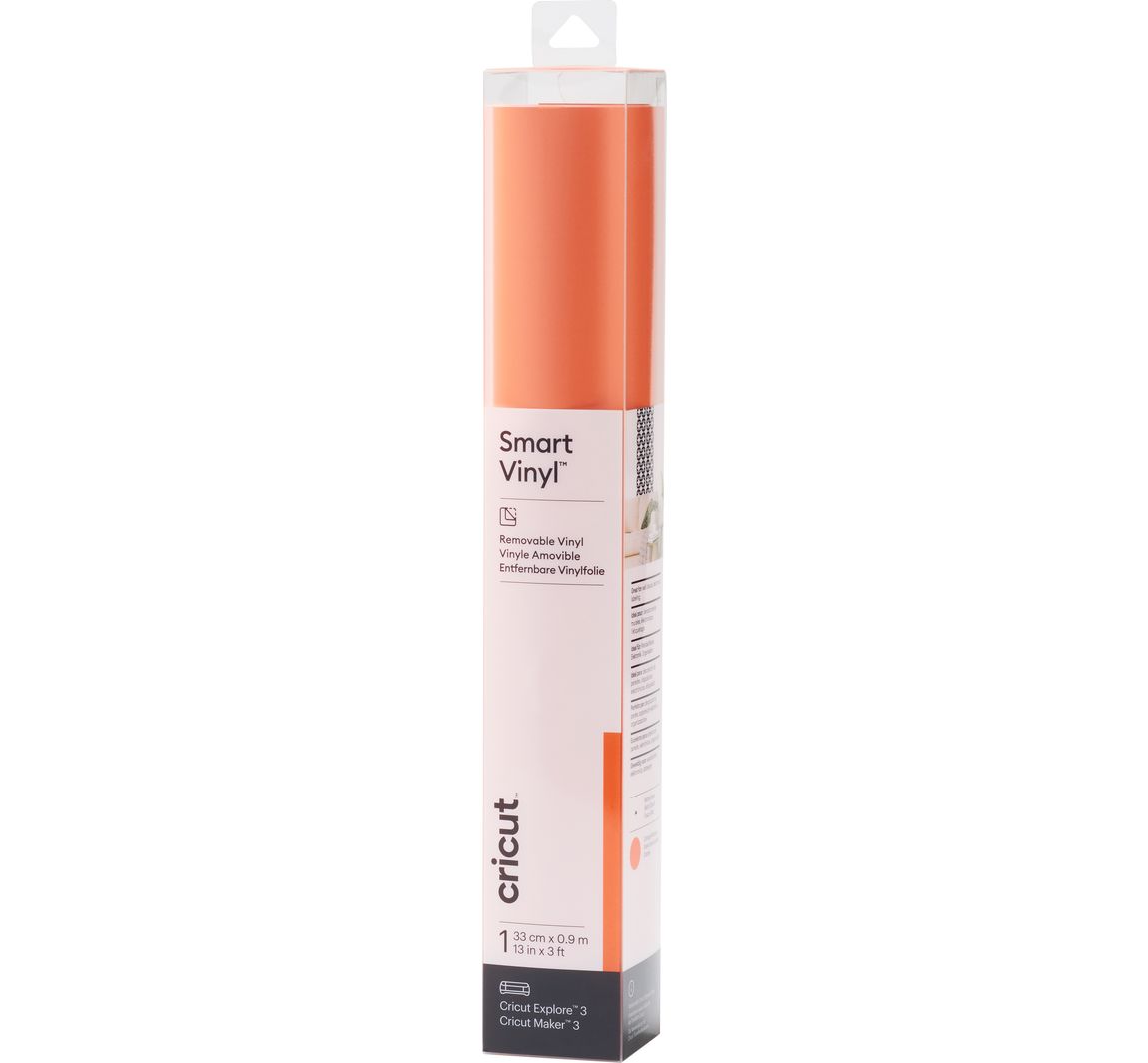 Bild von Cricut Selbstklebende Vinylfolie "Smart Vinyl - Removable", 33 x 90 cm - Orange