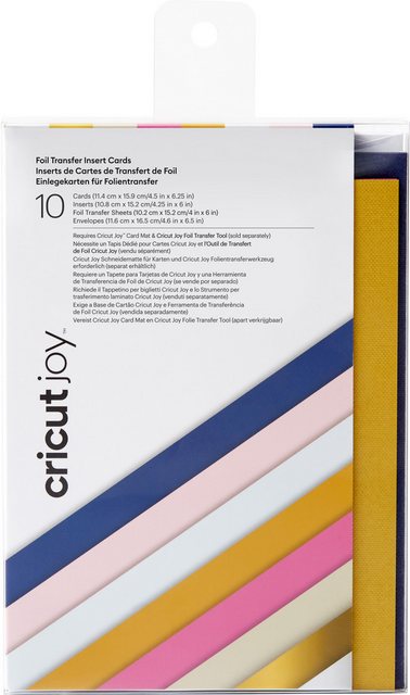 Bild von Cricut Kraftpapier Joy Doppelkarten mit Einleger & Umschlägen, Insert Cards Sensei Sampler - Foilm, 11,4 cm x 15,9 cm