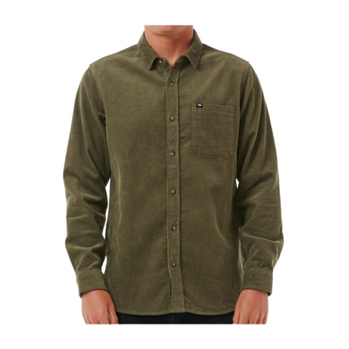 Bild von Rip Curl Classic Surf Cord L/S Shirt in Oliv – Das ideale Kordhemd für die Freizeit